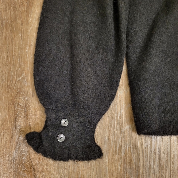 Selected Femme Curve Knit Cardigan 'Juma' Black Size Large (Wool & Alpaca) - Picture 9 of 16